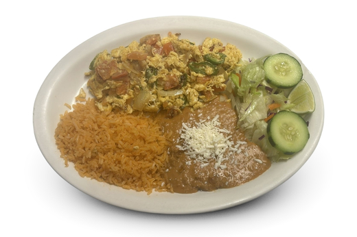 Menu huevos a la mexicana