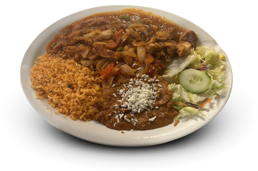 Menu pollo a la mexicana